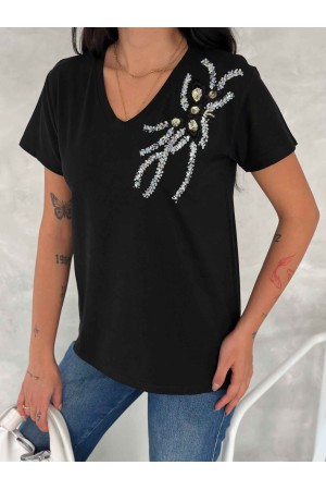 222271 TOPTAN SİYAH TSHIRT