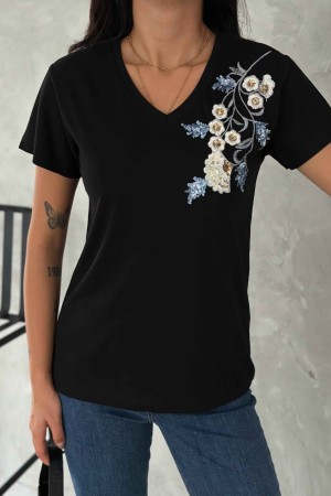 222273 TOPTAN SİYAH TSHIRT