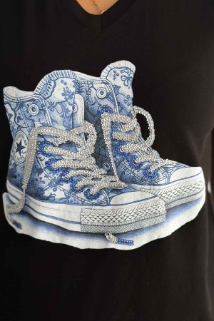 222276 TOPTAN SİYAH TSHIRT