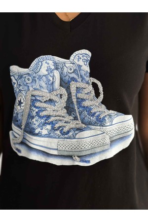 222276 TOPTAN SİYAH TSHIRT