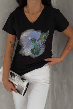 222277 TOPTAN SİYAH TSHIRT