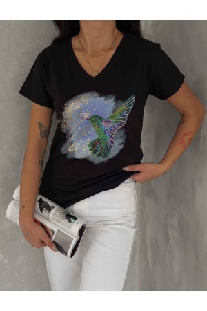 222277 TOPTAN SİYAH TSHIRT