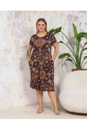 222283 TOPTAN DESENLİ ELBİSE