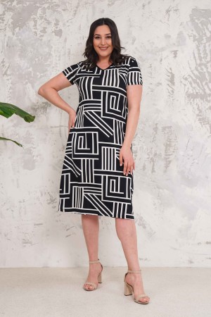 222289 patterned DRESS