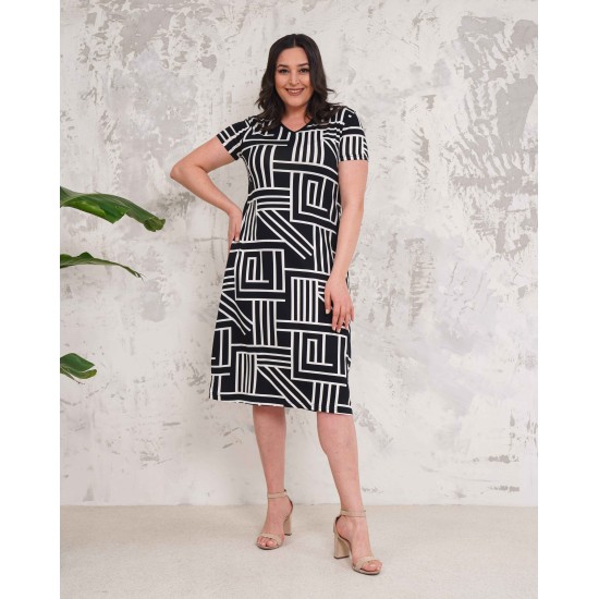 222289 patterned DRESS