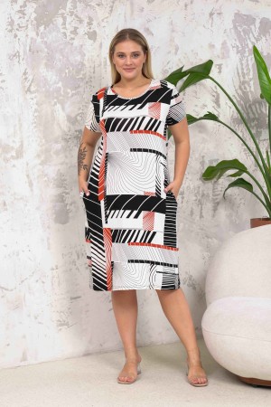 222296 patterned DRESS
