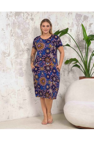 222300 patterned DRESS