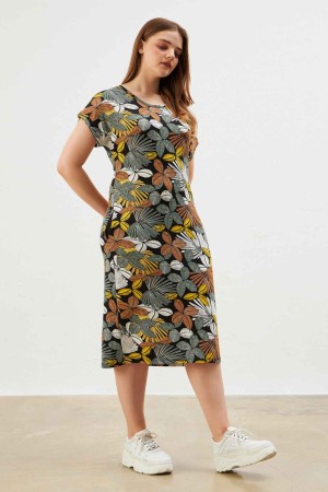 222311 patterned DRESS