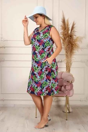 222314 patterned DRESS