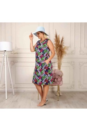 222314 patterned DRESS