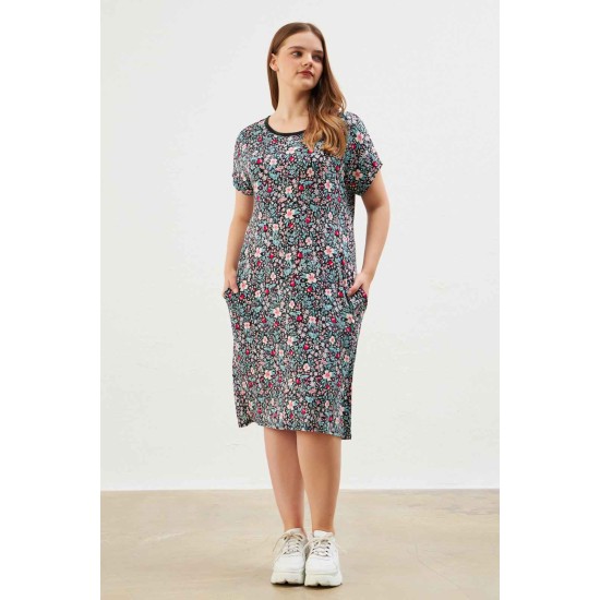 222317 patterned DRESS
