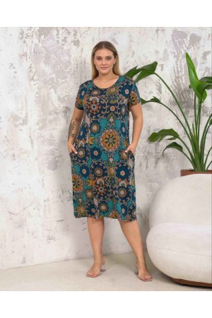 222319 patterned DRESS