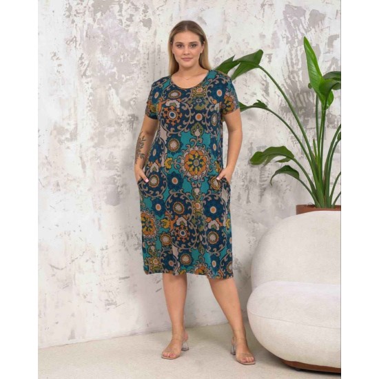 222319 patterned DRESS