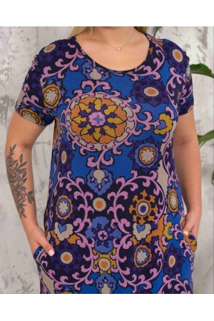 222320 patterned DRESS