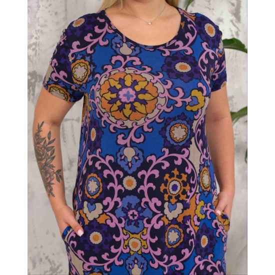 222320 patterned DRESS