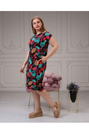 222326 TOPTAN DESENLİ ELBİSE