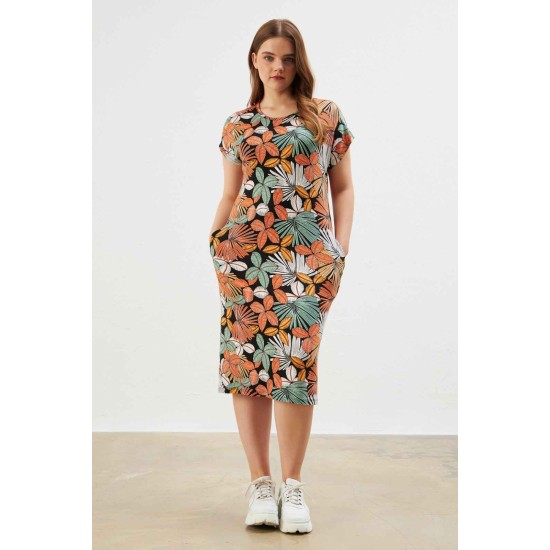 222349 patterned DRESS