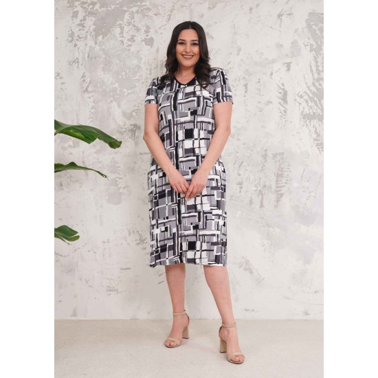222357 patterned DRESS