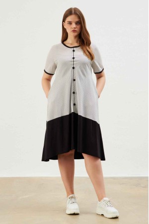 222365 TOPTAN DESENLİ ELBİSE