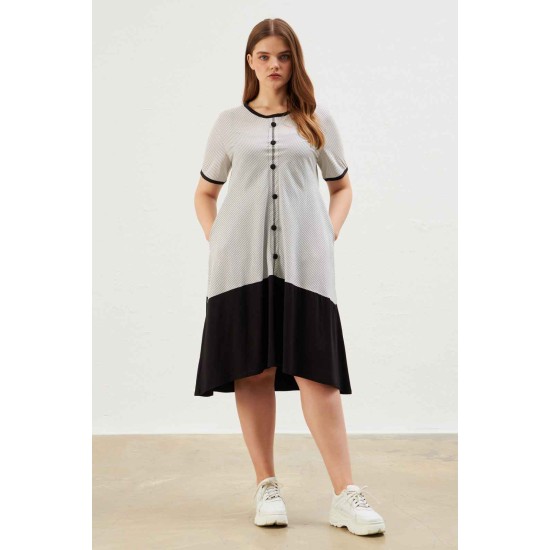 222365 patterned DRESS