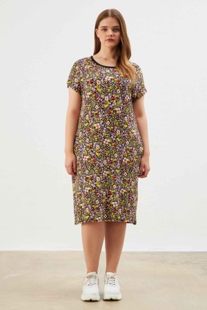 222366 patterned DRESS