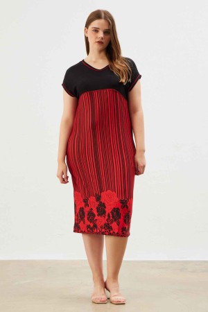 222374 patterned DRESS