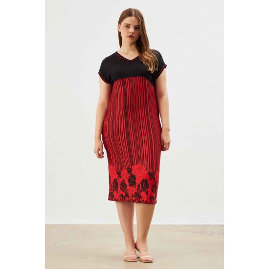 222374 patterned DRESS
