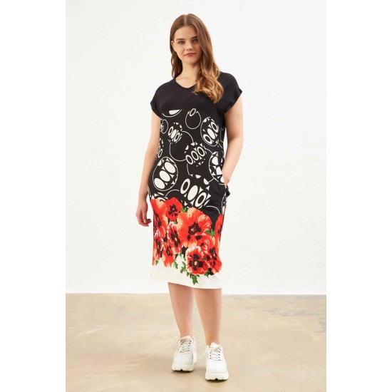 222376 patterned DRESS