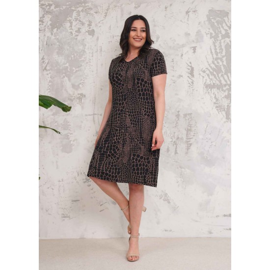 222389 patterned DRESS