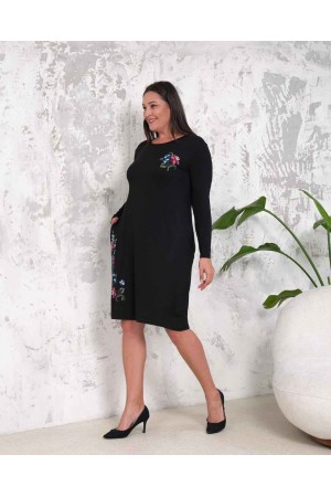 222390 TOPTAN DESENLİ ELBİSE