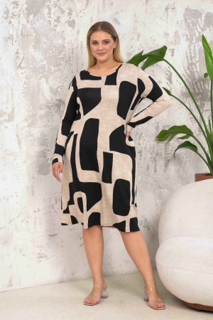 222393 patterned DRESS
