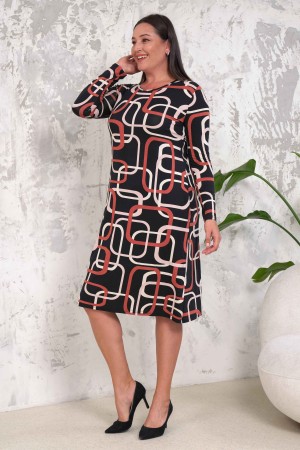 222394 patterned DRESS