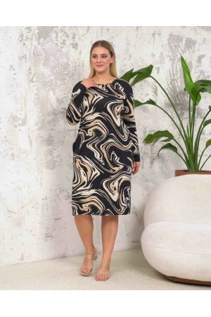 222400 TOPTAN DESENLİ ELBİSE