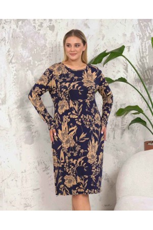 222406 TOPTAN DESENLİ ELBİSE