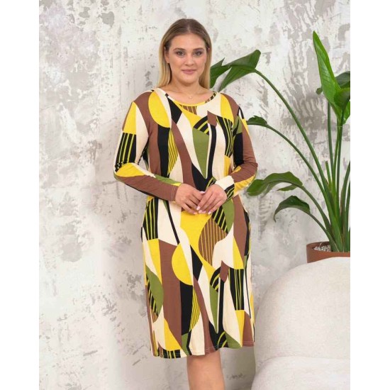 222407 patterned DRESS