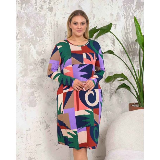222408 patterned DRESS