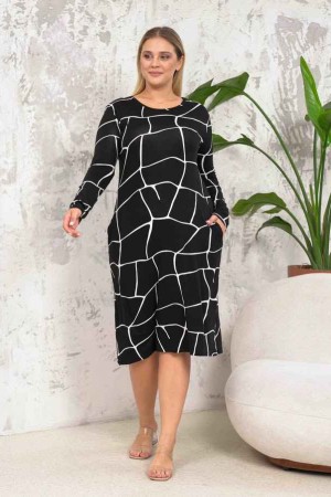 222410 patterned DRESS