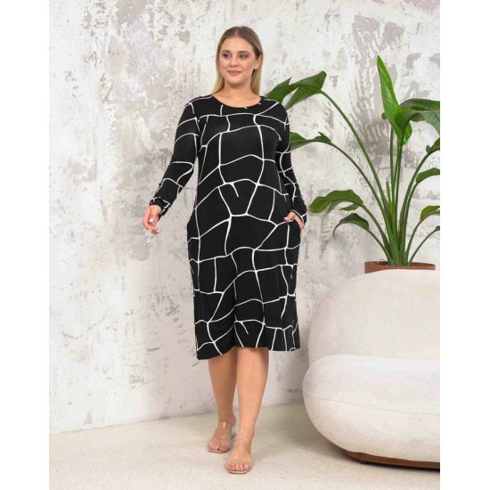 222410 patterned DRESS