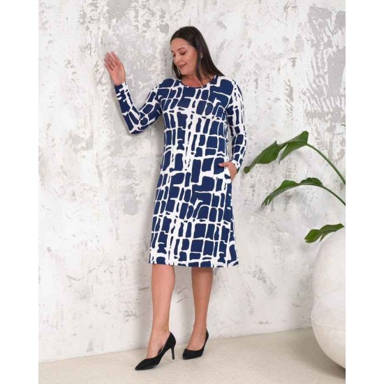 222411 patterned DRESS