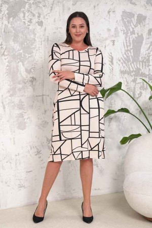 222412 patterned DRESS