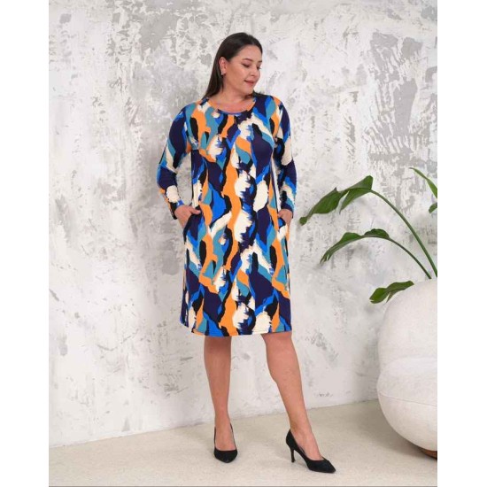 222413 patterned DRESS