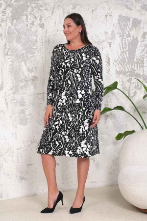 222415 patterned DRESS