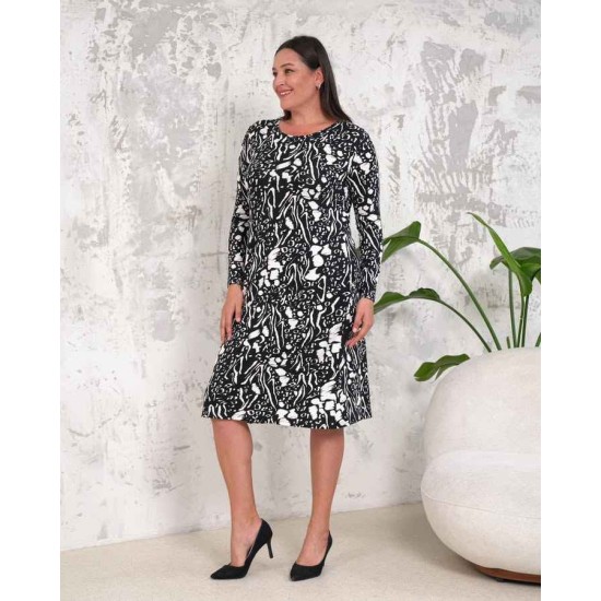 222415 patterned DRESS