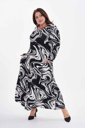 222416 patterned DRESS