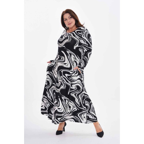 222416 patterned DRESS