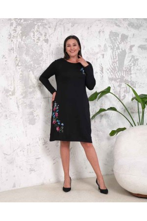 222417 TOPTAN DESENLİ ELBİSE