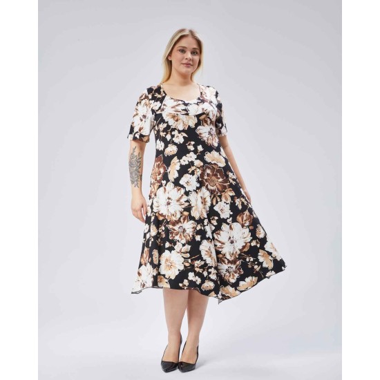 222418 patterned DRESS