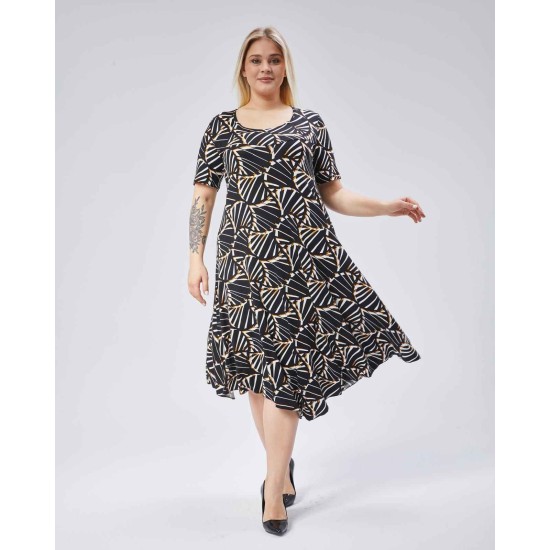 222421 patterned DRESS