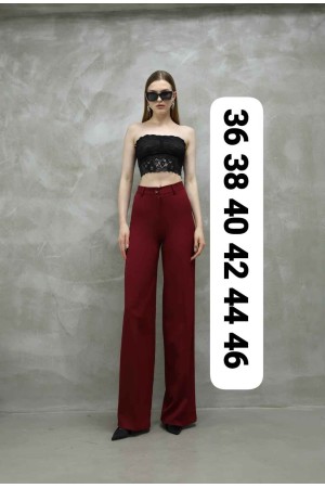 222438 TOPTAN BORDO PANTOLON