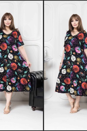 222450 patterned DRESS